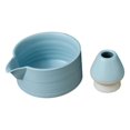 thumbnail image 3 of HLONK 2 Pieces Matcha Bowl Matcha Ceremony Set  Matcha Ceremony Accessory  Japanese Ceramic Matcha Bowl for Japanese Matcha Preparation Beginner Plain white, 3 of 7
