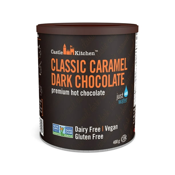 Chocolat chaud de haute qualité chocolat noir sans gluten Classic Caramel de Castle Kitchen