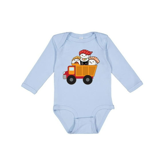 Inktastic Sushi Lover Food Truck Boys or Girls Long Sleeve Baby Bodysuit