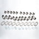 thumbnail image 5 of EeaseMX 12 cierres giratorios para monedero, accesorio de marroquinería, cierre para bolso de cuero (plateado), 5 of 7