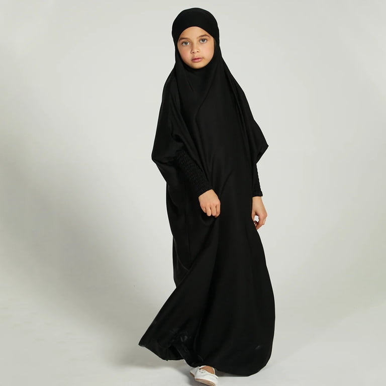 hijab dress black Ottoman Islamic Black Gold Embellished A Line Hijab Henna Party Gown –  Sultan Dress main image 1