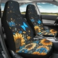 thumbnail image 3 of Yuyamidu Sunflowers Car Seat Covers for Women, Waterproof Auto Front Seats Covers Blue Butterfly Car Accessories Set Fits for SUV, Sedan, Truck, 3 of 7