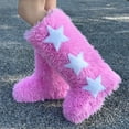 thumbnail image 5 of Miqool Snow Boots for Women Cute Furry Boots Winter Warm Knee High Flat Heel Boots, 5 of 9