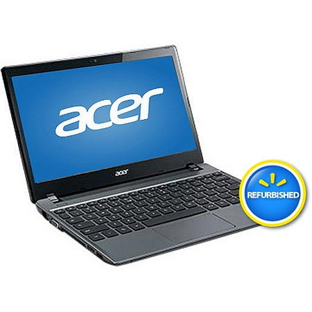 Acer Refurbished Iron Gray 11.6" C710-2834 Chromebook PC with Intel Celeron 1007U Dual-Core Processor, 2GB Memory, 16GB SSD and Chrome OS