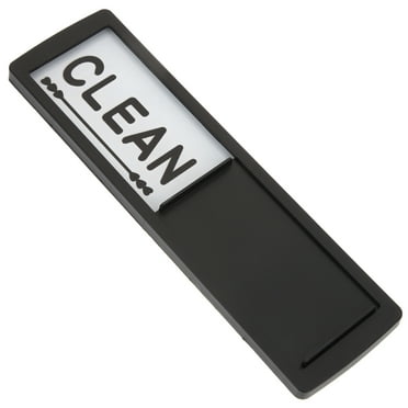HOMEMAXS Dishwasher Clean Dirty Magnet Sign for Decoration Acrylic Black Color Wonderful