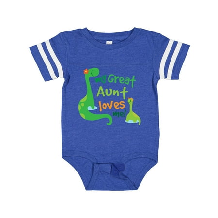 

Inktastic My Great Aunt Loves Me Gift Baby Boy Bodysuit