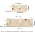 thumbnail image 2 of Natural Wood Hamster Climbing Ladder 2 Packs Hamster Ramp and Platform Guinea Pig Climbing Ladder Wood Bridge for Guinea Pig Rat Mouse Ferret Chipmunk and Other Small Animals, 2 of 7