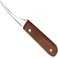 thumbnail image 4 of Cuchillo limpiador de camarones de acero inoxidable con mango deslizante de madera para herramientas de pelado de camarones de cocina, 4 of 5