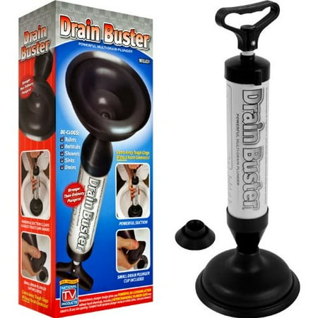 Hand Retractable Plunger - Hand Powered Air Pump Action Drain Plunger Unclog Toilets