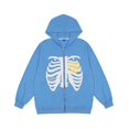 thumbnail image 1 of Sudaderas con capucha con estampado de esqueleto Y2K para mujer, chaqueta con capucha de calaveras góticas, sudaderas con cremallera Retro Harajuku, ropa de calle de moda, manga larga, 1 of 4