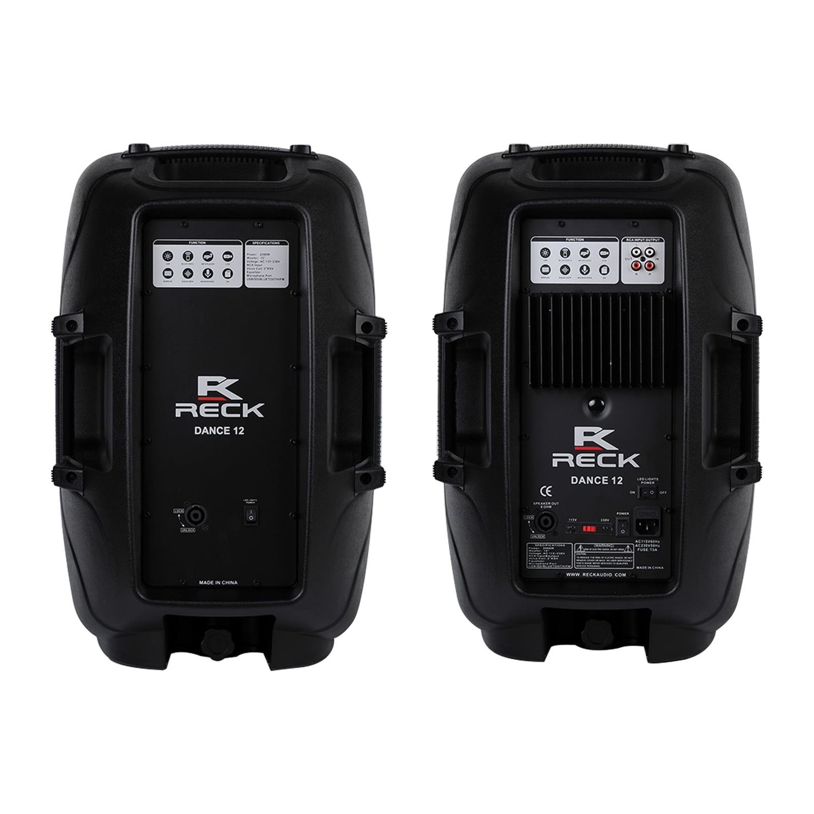 12-Inch 1000W P.M.P.O. Powered PA Speaker System with Bluetooth, USB, SD, FM, Dual Woofers, Remote Control & Adjustable Stand – Ideal for DJ, Live Sound & Events