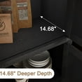 thumbnail image 7 of Yeshouse 71.6" Arched Bookcase Cabinet, 5-Tier Pantry Storage, Large Bookshelf with Doors, 7 of 7