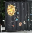 thumbnail image 4 of Ambesonne Galaxy Mandala Shower Curtain, Solar System, 69"Wx70"L, Multicolor, 4 of 5