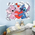 thumbnail image 1 of Calcomanías de pared de Lilo y Stitch, pegatinas de pared de dibujos animados para niños, pegatinas de pared para dormitorio, 1 of 5
