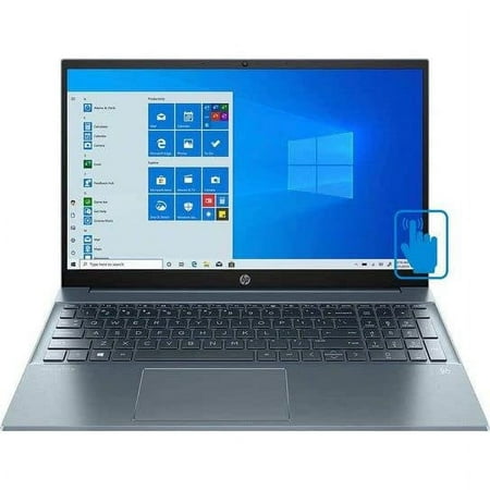 HP Latest Pavilion 15 Laptop | 15.6" IPS FHD Touchscreen | Intel 10-Core i7-1255U | Iris Xe Graphics | 16GB DDR4 512GB SSD | WiFi 6 | BT | USB-C | HDMI | Webcam | Backlit KB | Windows 10 Home