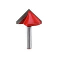 thumbnail image 2 of Milling Cutter, Edge Cutting Tool, 90 Degree Cutter Notch Woodwork Woodworking Cutting Tool 3D V Shape Groove Sharpen Bit Chamfer Bit 6mm For Industry, 2 of 8
