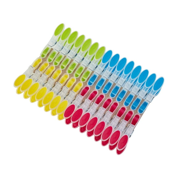 30PCS Silicone Jacket Clips Multipurpose Clothing Clips for Home Organization No Mark Durable Design
