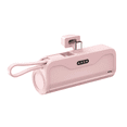 thumbnail image 1 of Batería Externa Para Android Y iPhone 2 En 1 De 5000 Mah Belug, Rosa, 1 of 5