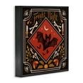 thumbnail image 3 of Stupell Industries Fright Night Bat & Botanicals Black Framed Giclee Art design by Janelle Penner, 12 x 12, 3 of 8