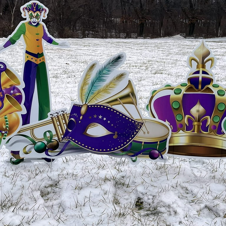 12pcs, Mardi Gras Hanging Decorations Kit, Mardi Gras Masks, Mardi Gras  Accessories, Carnival Mask, Masquerade Mardi Gras Decorations, Holidays  Decor