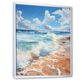 thumbnail image 2 of Designart "Beach Photo peaceful Shores IV" Nautical & Beach Floater Framed Canvas Print, 2 of 7