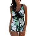 thumbnail image 1 of Conjunto de tankini con tiras en la espalda con estampado conservador para mujer Trajes de baño de dos piezas Traje de baño OAVQHLG3B Store lin121212, 1 of 4