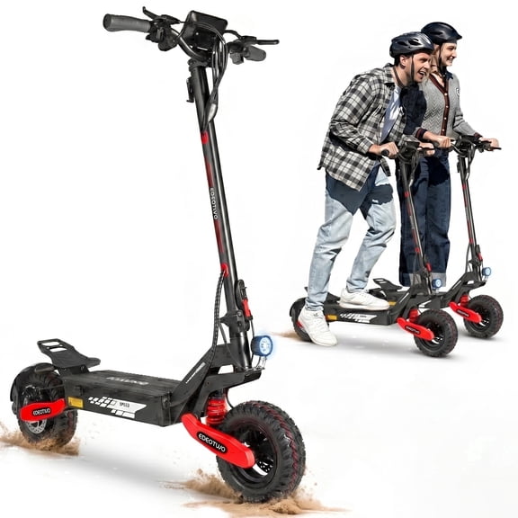 EOEOTWO GT06 Foldable Electric Scooter for Adults, 1200W Peak Motor, 30 MPH, 25-Mile Range, 11" Off-Road Tires, 330 lbs Load, UL 2272 Certified