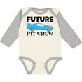 thumbnail image 3 of Inktastic Future Pit Crew Blue Race Car Boys or Girls Long Sleeve Baby Bodysuit, 3 of 5