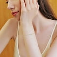thumbnail image 4 of 1 Gold Set With Blue Diamond Ladies Family Simple BraceletThe Best Gift for A Loved One, 4 of 9