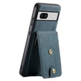 thumbnail image 4 of for Google Pixel 7a Back Case, PU Leather Detachable Card Slot Magnetic Closure Shockproof Kickstand Slim Fit Support Magnetic Car Mount Phone Cover for Google Pixel 7a, Blue, 4 of 11