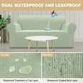 thumbnail image 2 of Sanmadrola 100% Waterproof Sofa Cover Non Slip Couch Cover Stretch Slipcover Leakproof Couch Protector for Kids Dogs Cats Pets, Grass Green, Sofa, 2 of 11
