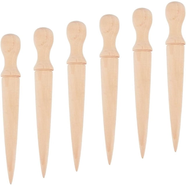 Juego de 6 perforadoras de madera para semillas, plantar bulbos y bulbos. Incluye herramienta de jardinería y kit para sembrar.
