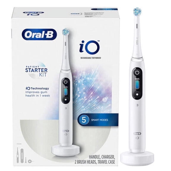 Oral-B iO Series 7 Patient Starter Kit Electric Toothbrush - White Alabaster