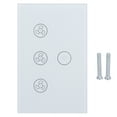 thumbnail image 2 of Control de voz elegante del tacto de la lámpara del ventilador del aire de la luz de WiFi compatible, 2 of 8