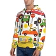 thumbnail image 3 of Bingfone Transports With Animals Men'S Drawstring Hoodie Long Sleeve Pocket Sweatshirts-4x-Large, 3 of 9