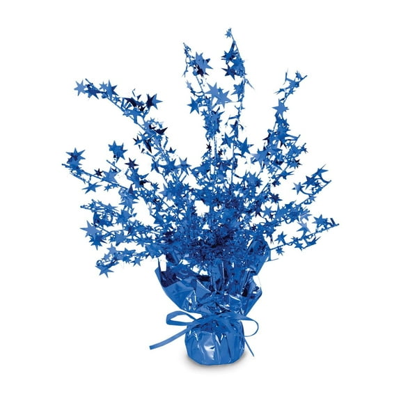 Beistle Star Gleam 'N Burst Centerpiece blue Party Decoration (Case of 12)