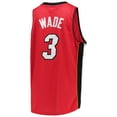 thumbnail image 3 of Youth Mitchell & Ness Dwyane Wade Red Miami Heat 2005/06 Hardwood Classics Swingman Jersey, 3 of 3