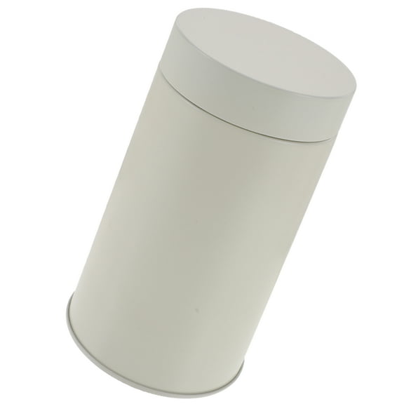 UPOUART  White Metal Tea Canister Airtight Sealing for Tea Bags Storage