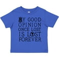 thumbnail image 3 of Inktastic Jane Austen Good Opinion Quote Girls Toddler T-Shirt, 3 of 5