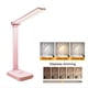 thumbnail image 1 of Lámpara de Escritorio LED, Luz Táctil Regulable de 3 Niveles, Recargable por USB, Protección para los Ojos, Lámpara de Escritorio Plegable, Color Rosa, 1 of 4
