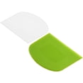 thumbnail image 1 of Suanyok - Raspador de masa de 2 piezas para pan, crema, pastel, cortador de pizza, raspador de banco, seguridad alimentaria, plástico flexible, multifunción, raspador de cocina, blanco, verde Xemadio CDWJ560, 1 of 8