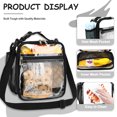 thumbnail image 2 of GYEUKHAM Lunch Box Transparent PVC Mini Tote, Portable Meal Carrier for Daily Outings & Picnics, Clear, 2 of 8