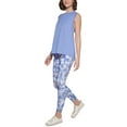 thumbnail image 5 of CALVIN KLEIN PERFORMANCE Womens Light Blue Moisture Wicking Heather Sleeveless Scoop Neck Tank Top L, 5 of 6