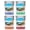 Multicolor (4-Pack), variant on Pennsylvania Design D Souvenir 2 oz Square Shot Glass Clear