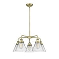 thumbnail image 5 of Innovations Lighting - Cone - 5 Light Stem Hung Chandelier In Art Deco Style-15, 5 of 5