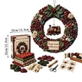 thumbnail image 2 of Christmas Fabric Wreath DIY Kit, Fabric Patchwork Wreath Making Set, Holiday Front Door Wall Hanging Decor for Xmas Home Decor, 2 of 6
