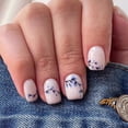 thumbnail image 1 of Set Press On Nails Curvlife Soft Gel, 30 unidades, funda completa, azul, 1 of 6