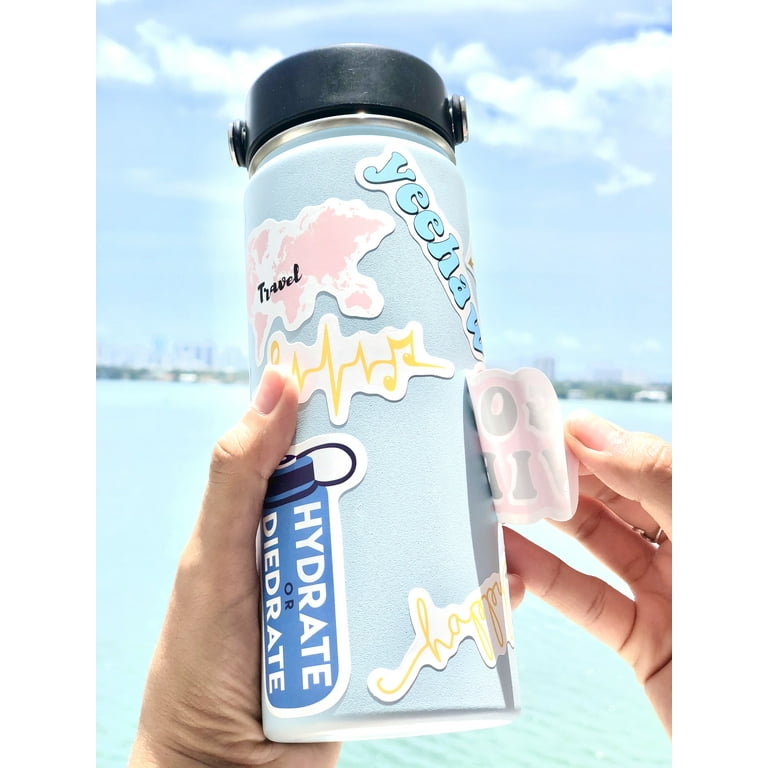 Vsco Stickers Vsco Hydro Flask Size 50 PCs Cute Sticker VSCO Stickers For Hydro  Flask (Blue)