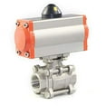 2" Pneumatic Ball Valve Double Acting Air Actuated Actuator Ball Valve