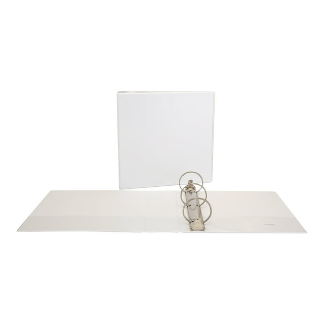 Universal Deluxe Letter Size Presentation Ring Binder, White